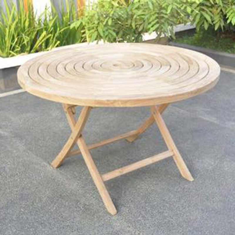 teak circular table 